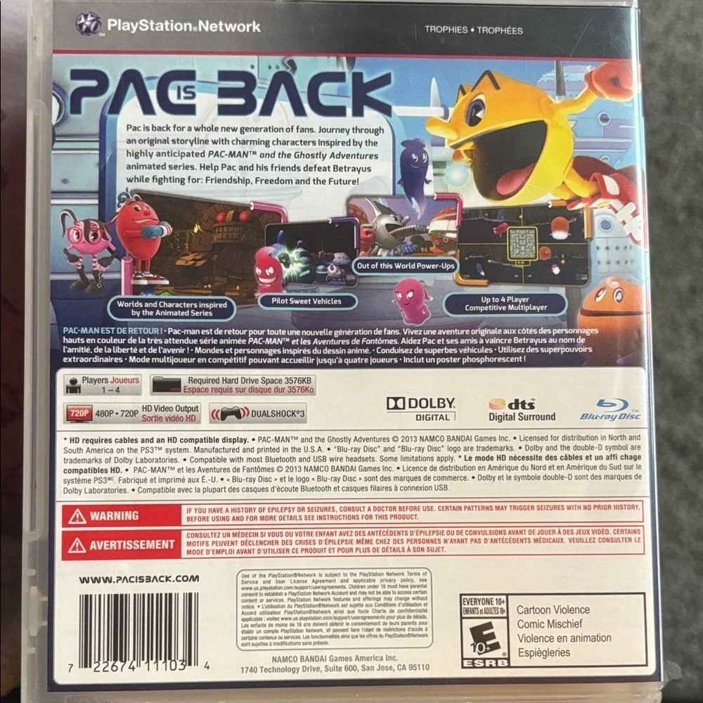 PS3 Pac-Man and the Ghostly Adventures game